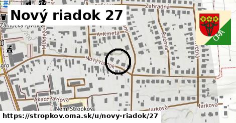 Nový riadok 27, Stropkov