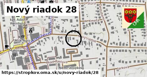 Nový riadok 28, Stropkov