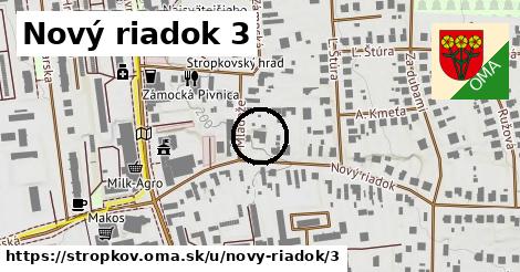 Nový riadok 3, Stropkov