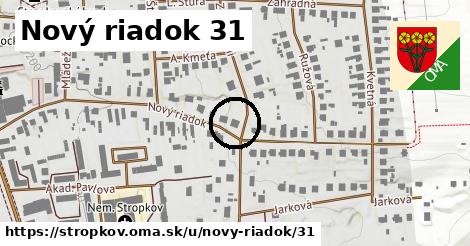 Nový riadok 31, Stropkov