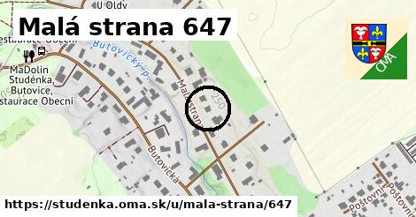 Malá strana 647, Studénka