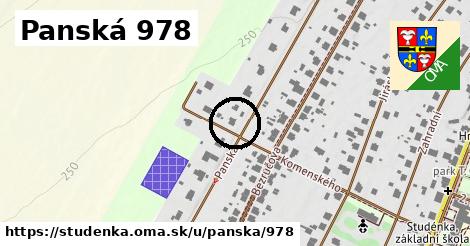 Panská 978, Studénka