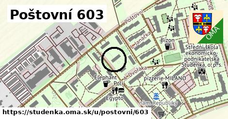 Poštovní 603, Studénka