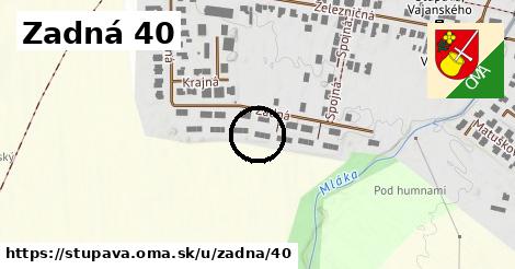 Zadná 40, Stupava