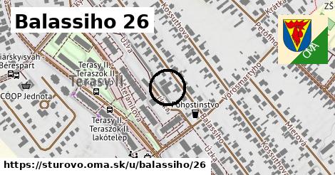 Balassiho 26, Štúrovo