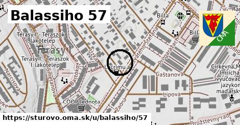 Balassiho 57, Štúrovo