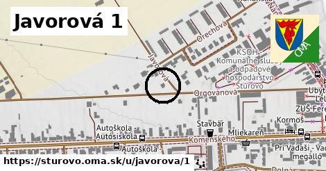 Javorová 1, Štúrovo