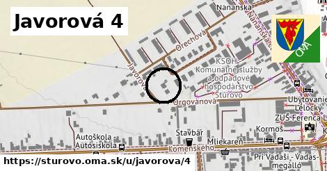 Javorová 4, Štúrovo