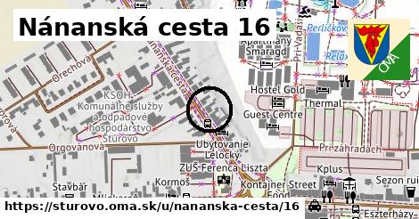 Nánanská cesta 16, Štúrovo