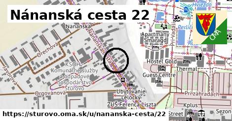 Nánanská cesta 22, Štúrovo