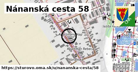 Nánanská cesta 58, Štúrovo