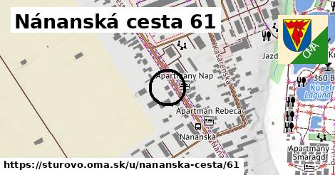 Nánanská cesta 61, Štúrovo