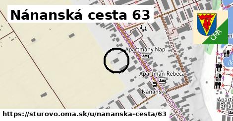 Nánanská cesta 63, Štúrovo