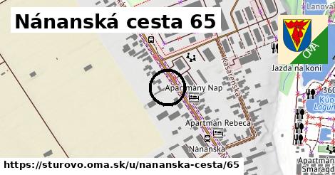 Nánanská cesta 65, Štúrovo