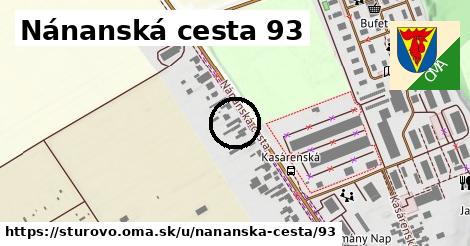 Nánanská cesta 93, Štúrovo