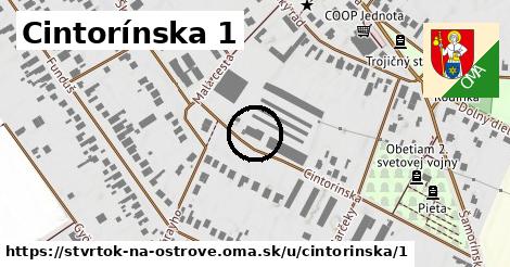 Cintorínska 1, Štvrtok na Ostrove