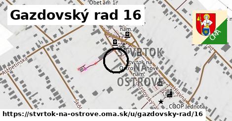 Gazdovský rad 16, Štvrtok na Ostrove