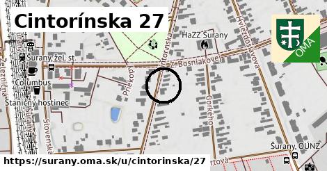 Cintorínska 27, Šurany