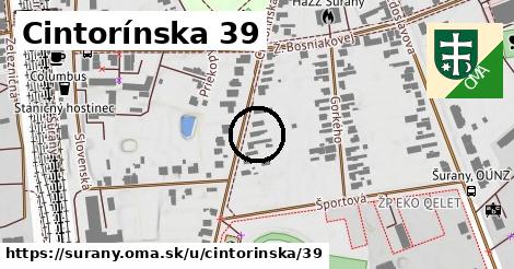 Cintorínska 39, Šurany
