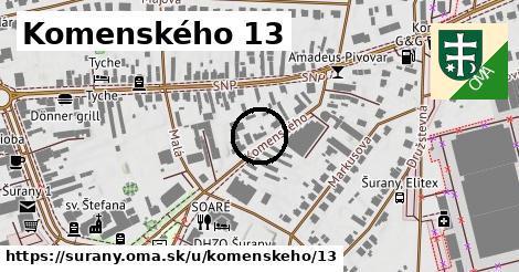 Komenského 13, Šurany