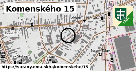 Komenského 15, Šurany