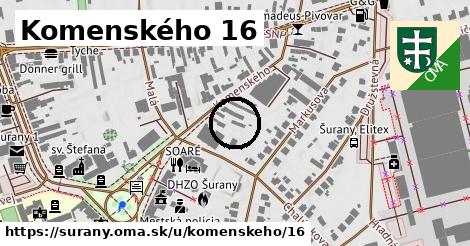 Komenského 16, Šurany