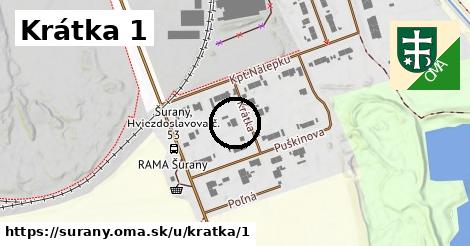 Krátka 1, Šurany