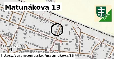 Matunákova 13, Šurany
