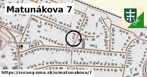 Matunákova 7, Šurany