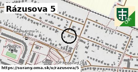 Rázusova 5, Šurany