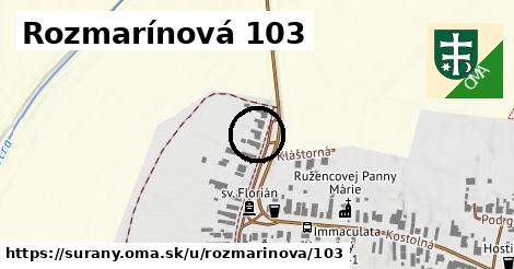 Rozmarínová 103, Šurany