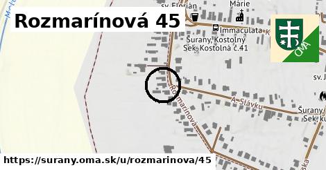 Rozmarínová 45, Šurany