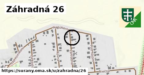 Záhradná 26, Šurany