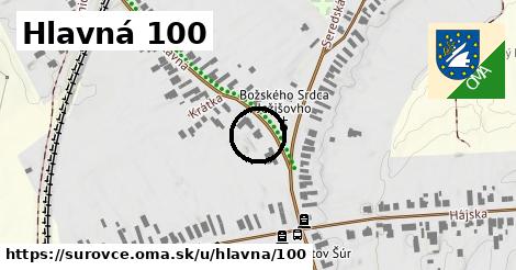 Hlavná 100, Šúrovce