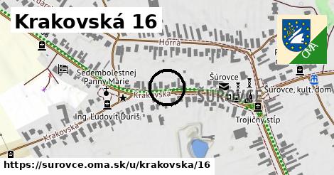 Krakovská 16, Šúrovce