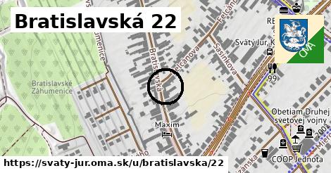 Bratislavská 22, Svätý Jur