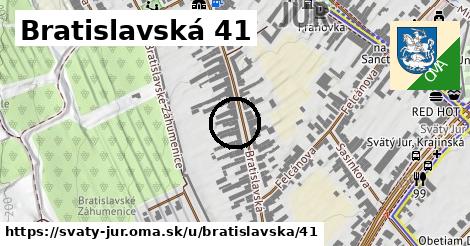 Bratislavská 41, Svätý Jur