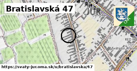 Bratislavská 47, Svätý Jur