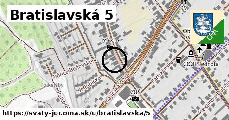 Bratislavská 5, Svätý Jur