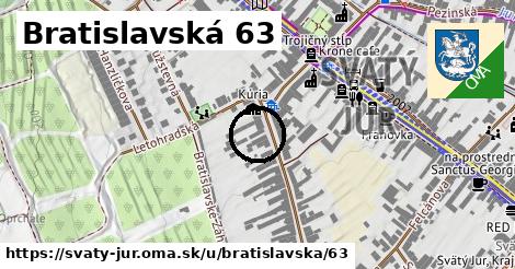 Bratislavská 63, Svätý Jur