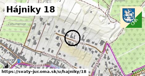 Hájniky 18, Svätý Jur