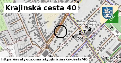 Krajinská cesta 40, Svätý Jur