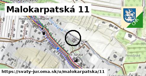 Malokarpatská 11, Svätý Jur