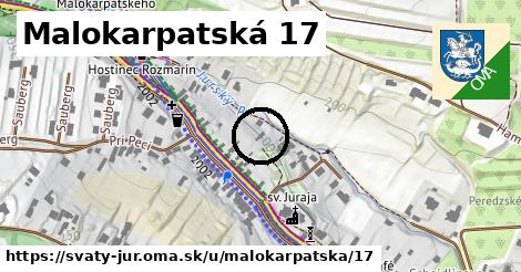 Malokarpatská 17, Svätý Jur