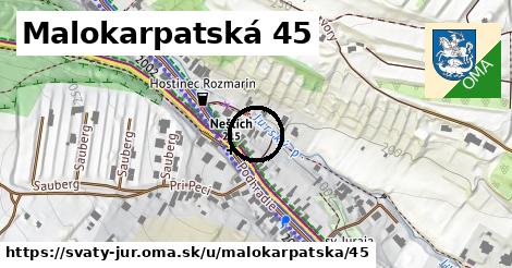 Malokarpatská 45, Svätý Jur