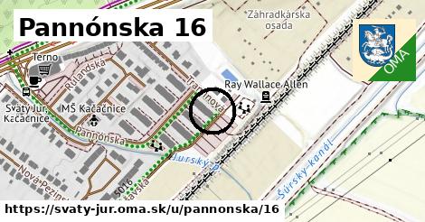 Pannónska 16, Svätý Jur