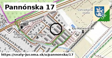 Pannónska 17, Svätý Jur