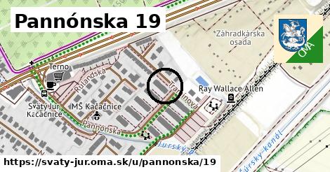 Pannónska 19, Svätý Jur