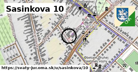 Sasinkova 10, Svätý Jur