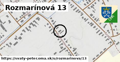 Rozmarínová 13, Svätý Peter